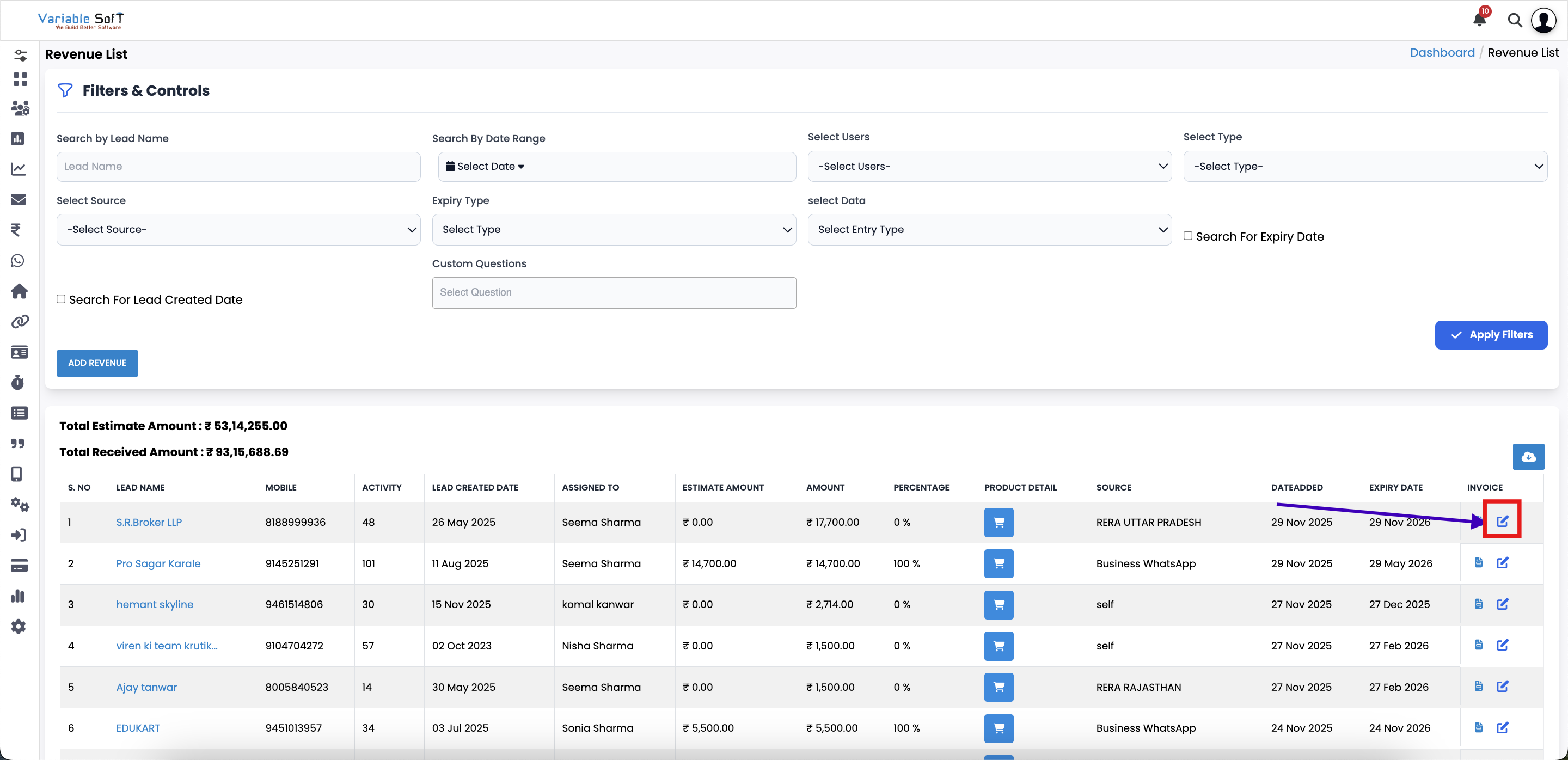 EditInvoiceInRevenue1