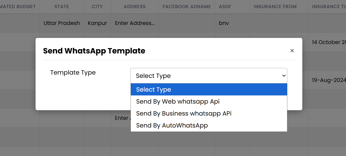 Send WhatsApp Web Template – Flow