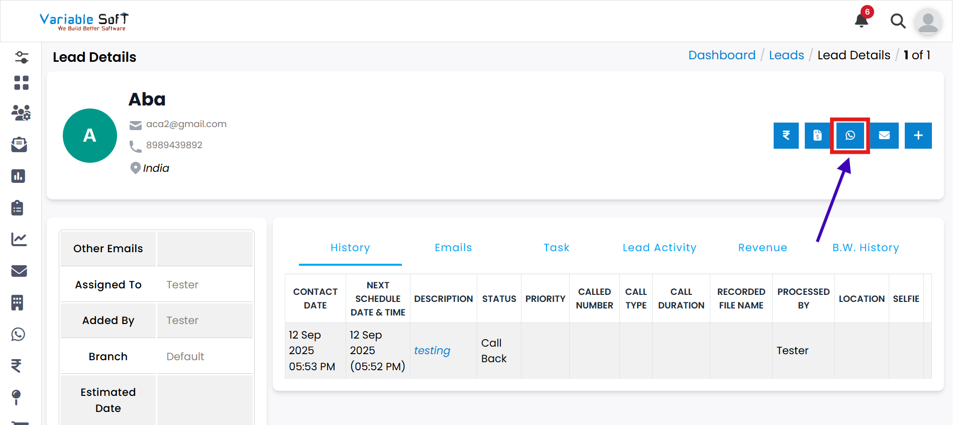 Send WhatsApp Web Template – Popup